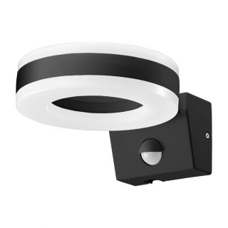HOWLIT LED 20W, oprawa ogrodowa z czujnikiem ruchu, 1800lm, IP65, 4000K, czarna