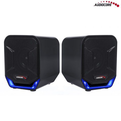 Głośniki komputerowe 6W USB Blue&Black Audiocore AC865 B