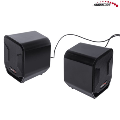 Głośniki komputerowe 6W USB Blue&Black Audiocore AC865 B
