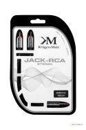 KM0310 Kabel wtyk jack 3.5-2RCA st. 1.8m