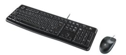 Logitech LGT-MK120-US Keyboard and Mouse, Keyboard layout QWERTY, USB Port, Black, Mouse included, International EER
