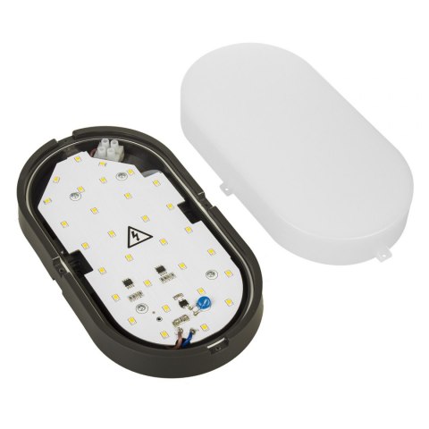 Lampa LED Maclean, Ścienno sufitowa, Kolor szary, GR 1100lm, 15W, IP54, Kolor światła naturalny biały (4000K), MCE341