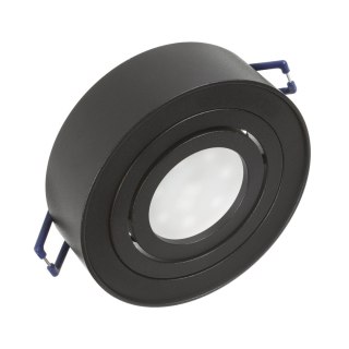 Lampa, oczko, oprawa sufitowa Maclean, dla źródeł światła MR16/GU10, kolor czarny, 94x32mm, okrągła, aluminiowa, MCE462 B