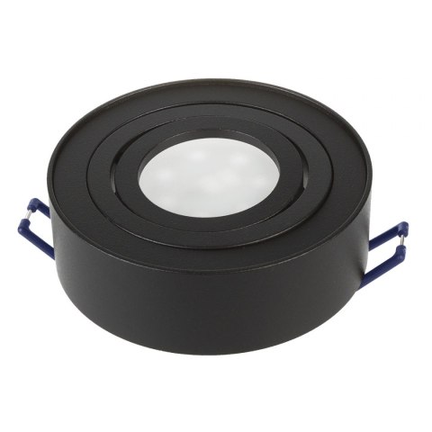 Lampa, oczko, oprawa sufitowa Maclean, dla źródeł światła MR16/GU10, kolor czarny, 94x32mm, okrągła, aluminiowa, MCE462 B
