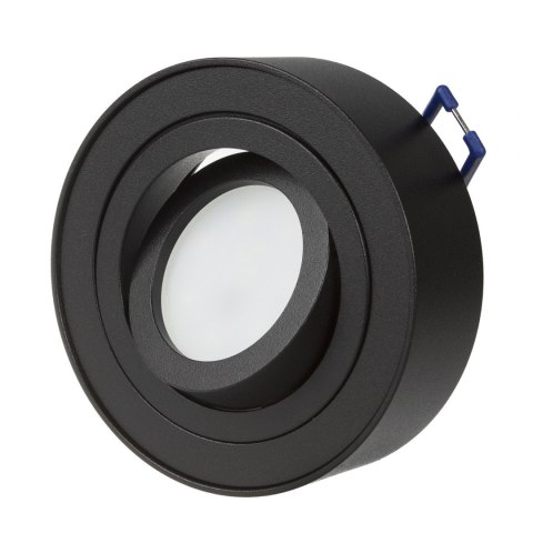 Lampa, oczko, oprawa sufitowa Maclean, dla źródeł światła MR16/GU10, kolor czarny, 94x32mm, okrągła, aluminiowa, MCE462 B