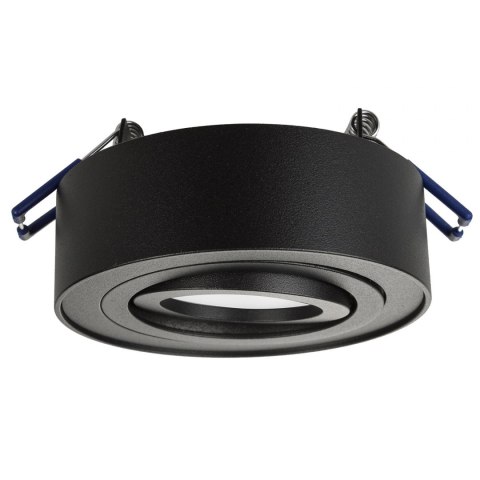 Lampa, oczko, oprawa sufitowa Maclean, dla źródeł światła MR16/GU10, kolor czarny, 94x32mm, okrągła, aluminiowa, MCE462 B
