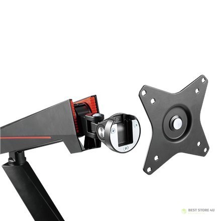 Logilink Gaming Dual Monitor Mount BP0092 17-32 ", Maximum weight (capacity) 8 kg, Black/Red Logilink Gaming Dual Monitor Mount BP0092 17-32 ", Maximum weight (capacity) 8 kg, Black/Red