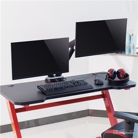 Logilink Gaming Dual Monitor Mount BP0092 17-32 ", Maximum weight (capacity) 8 kg, Black/Red Logilink Gaming Dual Monitor Mount BP0092 17-32 ", Maximum weight (capacity) 8 kg, Black/Red