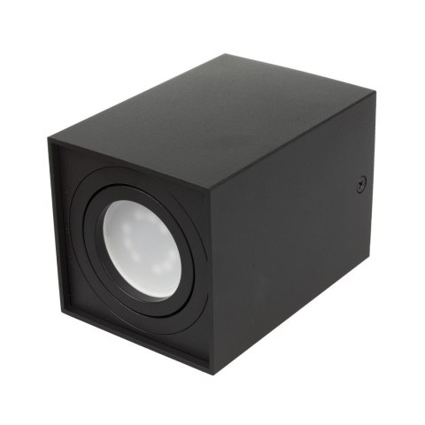 Tuba / oprawa natynkowa Maclean, punktowa, halogenowa, kwadratowa, aluminiowa, GU10, 80x80x115mm, kolor czarny, MCE426 B