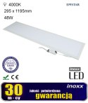 Panel led sufitowy 120x30 48w lampa slim kaseton 4000k neutralny + ramka natynkowa