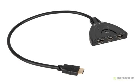 Złącze switch HDMI na kablu 1 wyj./3 wej. Złącze switch HDMI na kablu 1 wyj./3 wej.