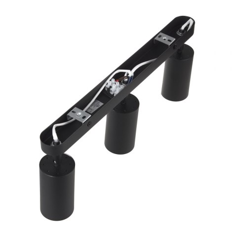 Lampa ścienno-sufitowa Maclean, punktowa, ruchoma, aluminiowa, 3xGU10, 55x100mm, kolor czarny mat, MCE453 B