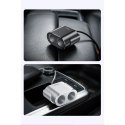 Ładowarka samochodowa 2x USB 3.1A 17W + 2x gniazdo zapalniczki 80W Baseus High Efficiency (CRDYQ-01) czarna