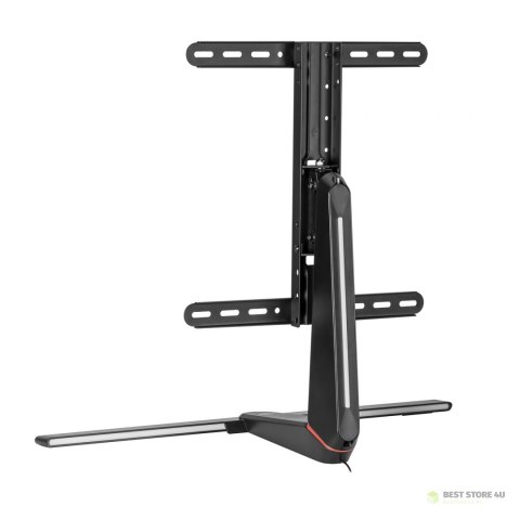 Uchwyt stojak gamingowy do monitora NanoRS, regulacja wysokości, RGB LED, 32-55", max VESA 400x400, max. 40kg, RS167 Uchwyt stojak gamingowy do monitora NanoRS, regulacja wysokości, RGB LED, 32-55", max VESA 400x400, max. 40kg, RS167