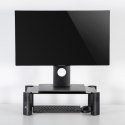 Podstawka pod laptopa / monitor Maclean, max. 20kg, hartowane szkło, (429x269x127mm), MC-934