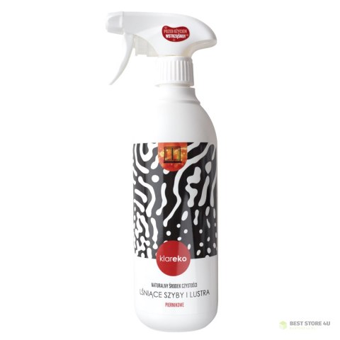Płyn do mycia szyb i luster piernikowy butelka 500ml KLAREKO Płyn do mycia szyb i luster piernikowy butelka 500ml KLAREKO