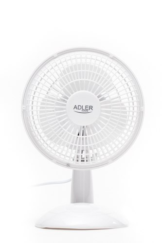Adler AD 7301 Table Fan, Number of speeds 2, 30 W, Diameter 15 cm, White