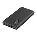 Power Bank 10000mAh PD3.0 + QC3.0 Wyświetlacz LED (2xUSB + USB Typ C + Micro USB) Platinet Polymer Bateria Zewnętrzna (45726) cz