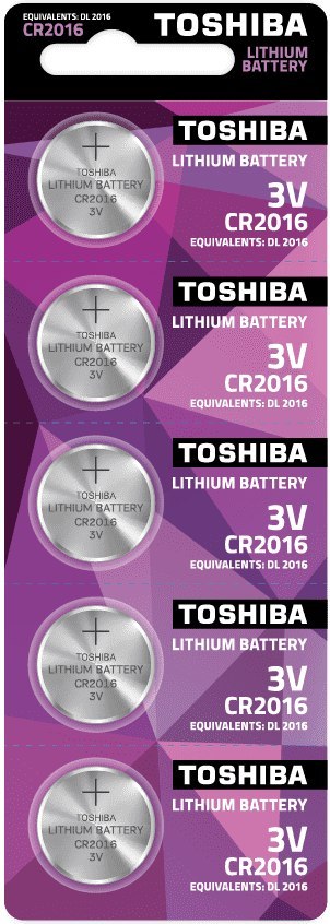BATERIA TOSHIBA LITOWA CR2016 3V 5SZT