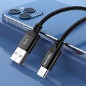 Kabel 3,2A 1m USB Typ C Ładowanie i Przesył Danych KAKUSIGA Smart fast charging data cable USB-C (KSC-652) czarny