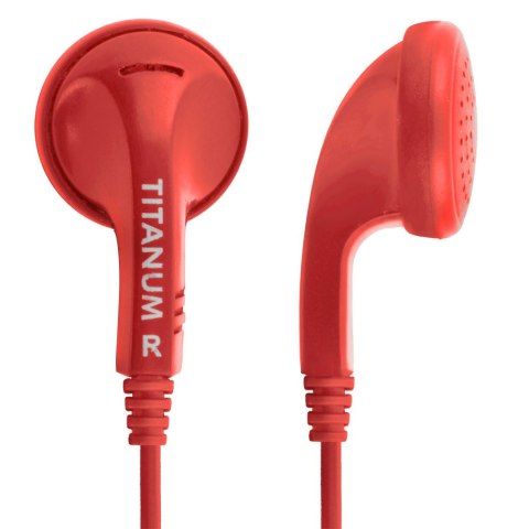TH108R Słuchawki douszne czerwone Titanum