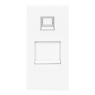 NOEN RJ45, gniazdo modułowe 22,5x45mm RJ45 cat 5e, białe