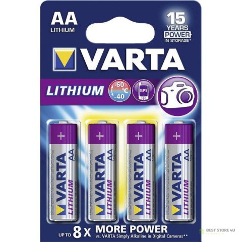 4 x bateria litowa Varta Lithium L91 R6 AA