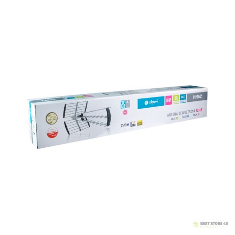Antena kierunkowa DVB-T / DVB-T2 DPM HN62NWZ z filtrem LTE, 38 el., ze wzacniaczem Antena kierunkowa DVB-T / DVB-T2 DPM HN62NWZ z filtrem LTE, 38 el., ze wzacniaczem