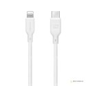 Momax Zero - Kabel połączeniowy USB-C (Power Delivery Fast Charging 3A) na Lightning MFi 1.2 m (White)