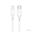 Momax Zero - Kabel połączeniowy USB-C (Power Delivery Fast Charging 3A) na Lightning MFi 1.2 m (White)