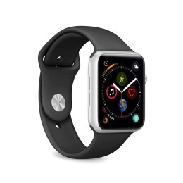 PURO ICON - Elastyczny pasek sportowy do Apple Watch 38/40/41 mm (S/M & M/L) (czarny)