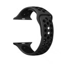 Crong Duo Sport - Pasek do Apple Watch 42/44/45 mm (szary/czarny)