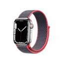 Crong Nylon - Pasek sportowy do Apple Watch 38/40/41 mm (Electric Pink)
