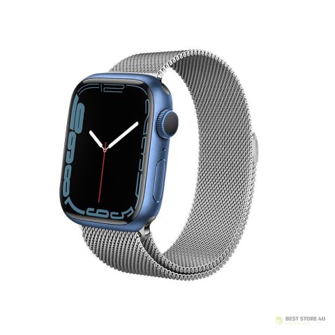 Crong Milano Steel - Pasek ze stali nierdzewnej do Apple Watch 42/44/45 mm (srebrny) Crong Milano Steel - Pasek ze stali nierdzewnej do Apple Watch 42/44/45 mm (srebrny)