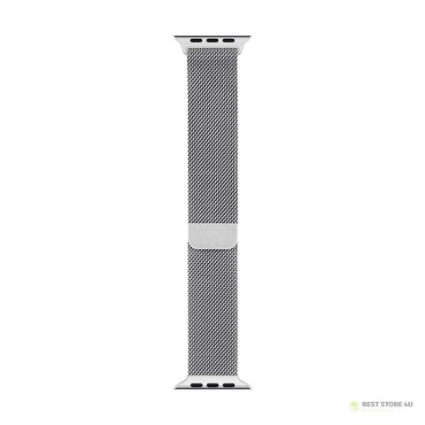 Crong Milano Steel - Pasek ze stali nierdzewnej do Apple Watch 42/44/45 mm (srebrny) Crong Milano Steel - Pasek ze stali nierdzewnej do Apple Watch 42/44/45 mm (srebrny)