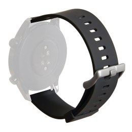 PURO ICON Multibrand Wristband - Uniwersalny pasek smartwatch 20 mm (S/M & M/L) (czarny)