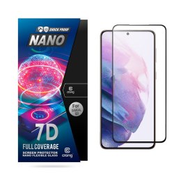 Crong 7D Nano Flexible Glass - Niepękające szkło hybrydowe 9H na cały ekran Samsung Galaxy S21