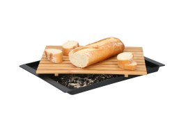 Alpina - Bambusowa deska do krojenia pieczywa z tacką na okruchy