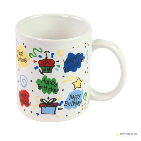 Ceramiczny kubek urodzinowy w pudełku prezentowym 300ml (Wzór2) Ceramiczny kubek urodzinowy w pudełku prezentowym 300ml (Wzór2)