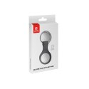 Crong Silicone Case with Key Ring - Brelok do Apple AirTag (czarny)