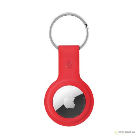 Crong Silicone Case with Key Ring - Brelok do Apple AirTag (czerwony) Crong Silicone Case with Key Ring - Brelok do Apple AirTag (czerwony)