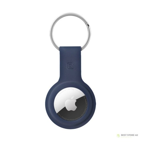Crong Silicone Case with Key Ring - Brelok do Apple AirTag (granatowy) Crong Silicone Case with Key Ring - Brelok do Apple AirTag (granatowy)