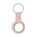 Crong Silicone Case with Key Ring - Brelok do Apple AirTag (piaskowy róż)