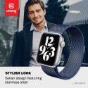 Crong Milano Steel - Pasek ze stali nierdzewnej do Apple Watch 38/40/41 mm (granatowy)