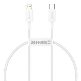 Baseus Superior Series - Kabel połączeniowy USB-C do Lightning PD 20W 0,25m (biały)