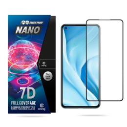 Crong 7D Nano Flexible Glass - Niepękające szkło hybrydowe 9H na cały ekran Xiaomi Mi 11 Lite 5G