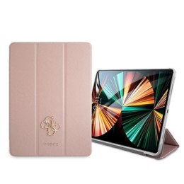 Guess Saffiano 4G Big Metal Logo - Etui iPad Pro 12.9" 2021 (różowy)