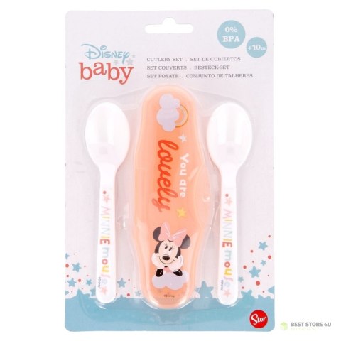 Minnie Mouse - Łyżeczka do karmienia 2 szt + etui (Indigo dreams) Minnie Mouse - Łyżeczka do karmienia 2 szt + etui (Indigo dreams)