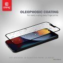 Crong Anti-Bacterial 3D Armour Glass - Szkło hartowane 9H na cały ekran iPhone 13 / iPhone 13 Pro + ramka instalacyjna