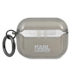 Karl Lagerfeld Karl Head Glitter - Etui Airpods Pro (czarny)